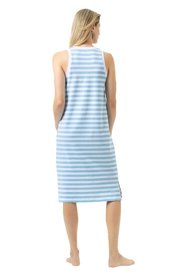 Mey Serie Straight Waves Sleepshirt Sleeveless