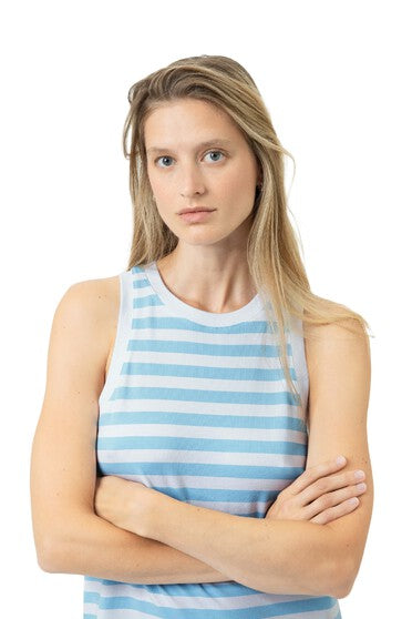 Mey Serie Straight Waves Sleepshirt Sleeveless