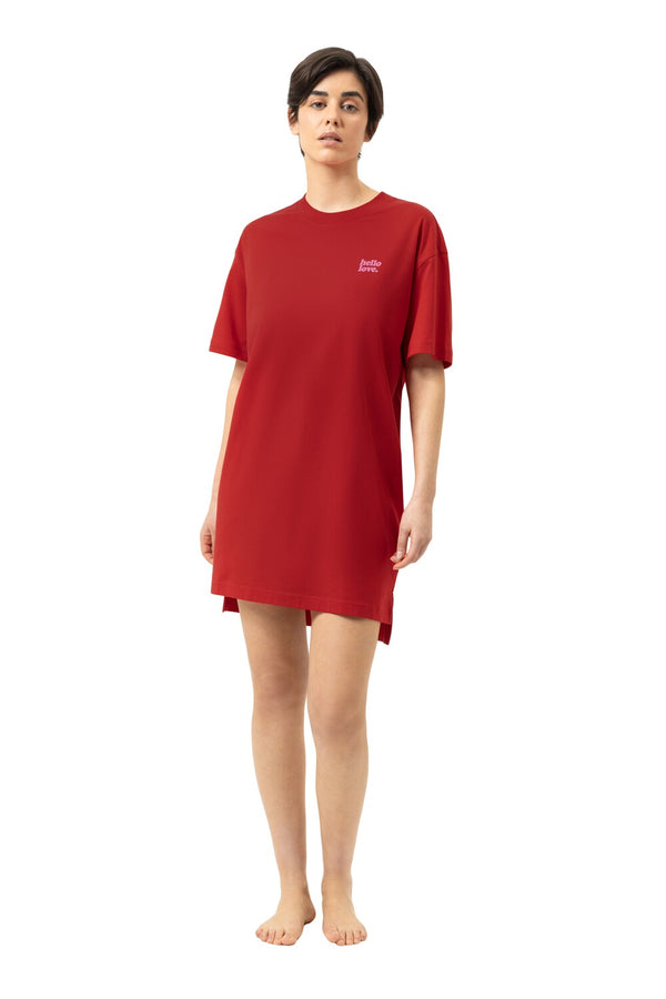 Mey Serie Solid Love Big Shirt Short Sleeve