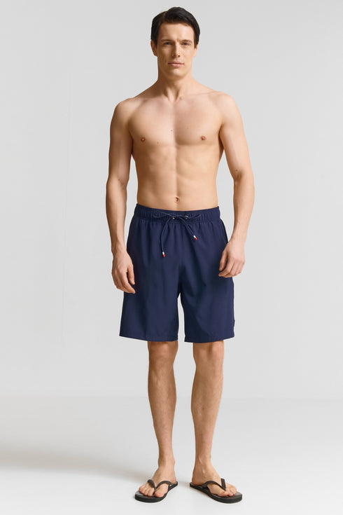 Shan Henry Long Fit Stretch And Quick Dry Swim Trunks