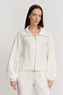 Shan Lina Linen Puffer Jacket