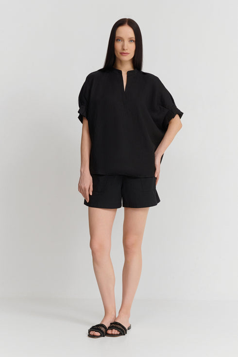 Shan Lina Linen Tunic Top