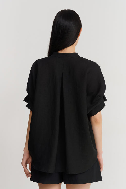 Shan Lina Linen Tunic Top