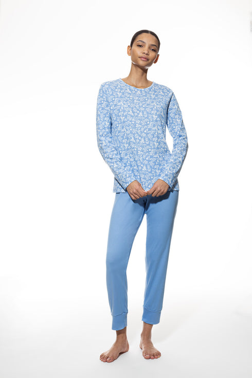 Mey Serie Flower Meadow Pyjama 7/8 Length, Long Sleeve