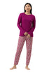 Mey Serie Pink Silhouettes Pyjama 7/8 Length, Long Sleeve