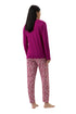 Mey Serie Pink Silhouettes Pyjama 7/8 Length, Long Sleeve