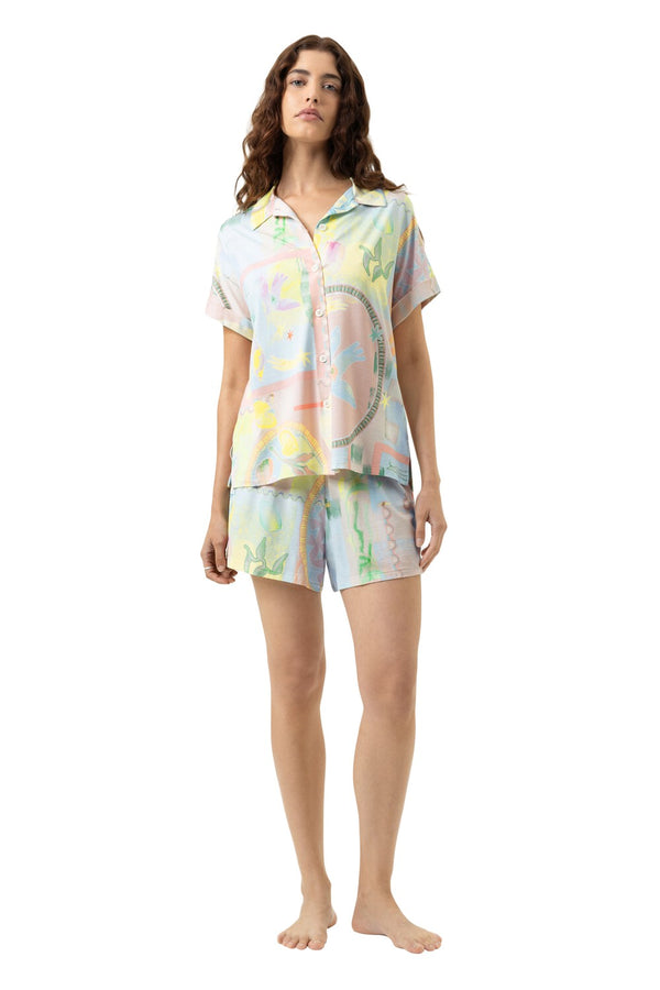 Mey Serie Mystic Voyage Pyjama Short Pant, Short Sleeve