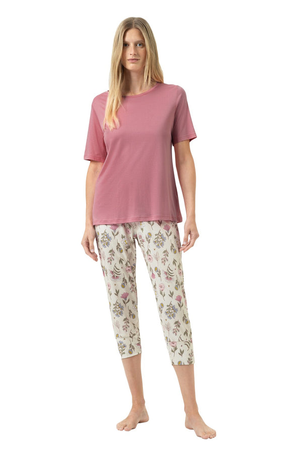 Mey Serie Botanic Garden Pyjama 3/4 Length, Short Sleeve