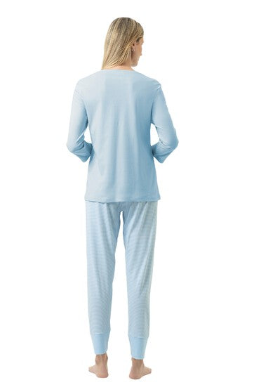 Mey Serie Simple Stripes Pyjama 7/8 Length, 3/4 Sleeve