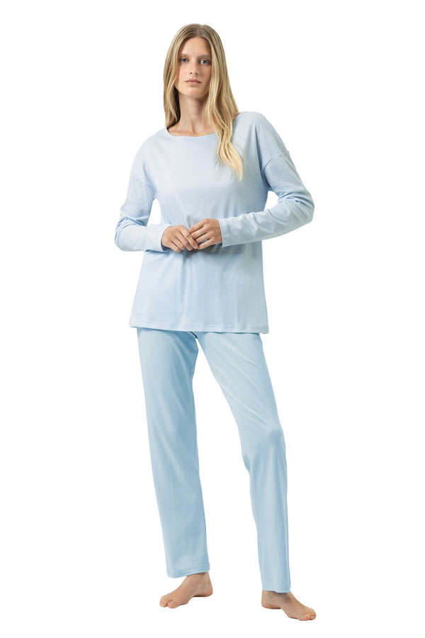 Mey Serie Simple Stripes Pyjama Full Length