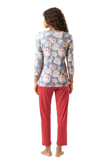 Mey Serie Petal Paradise Pyjama 7/8 Length, 3/4 Sleeve