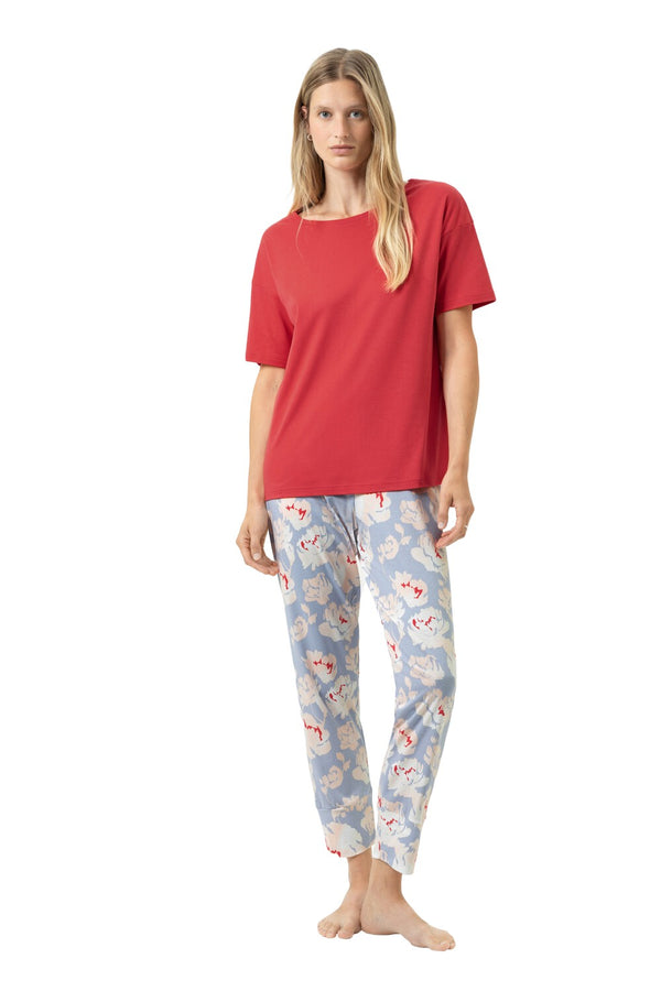 Mey Serie Petal Paradise Pyjama 7/8 Length, Short Sleeve