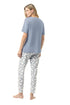 Mey Serie Wild Violets Pyjama 7/8 Length, Short Sleeve