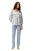 Mey Serie Wild Violets Pyjama Full Length, 3/4 Sleeve
