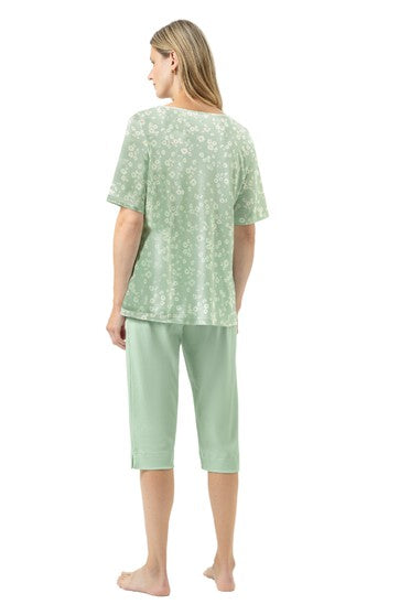 Mey Serie Daisy Delight Pyjama Capri-short, Short Sleeve