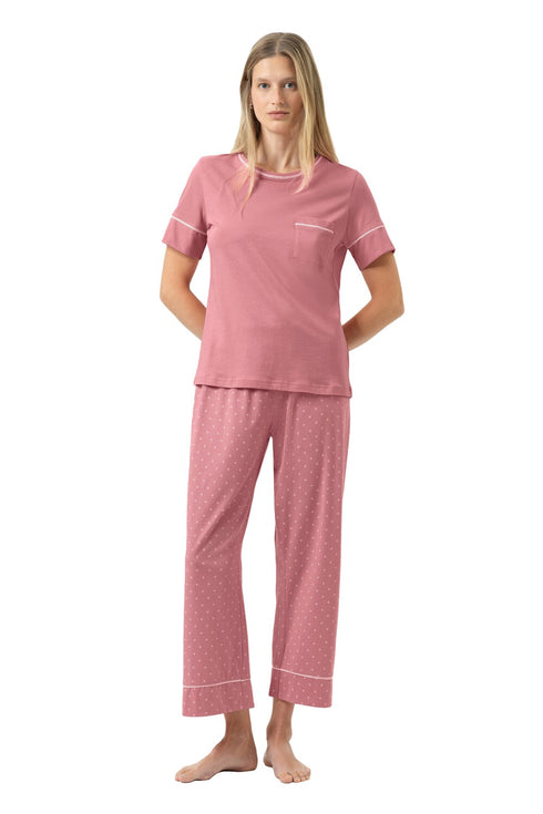 Mey Serie Crochet Dots Pyjama 7/8 Length, Short Sleeve