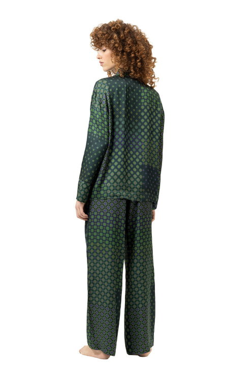 Mey Serie Greenline Tie Pyjama Full Length
