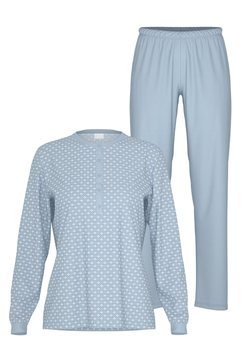Mey Serie Blue Ornaments Pyjama Full Length