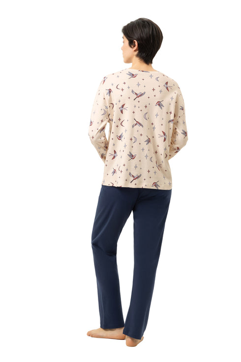 Mey Serie Winter Birds Pyjama Full Length