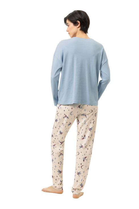 Mey Serie Winter Birds Pyjama Full Length