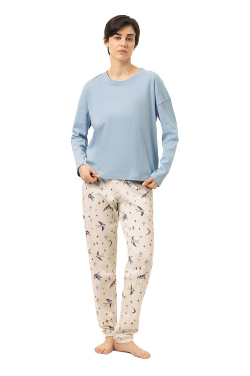 Mey Serie Winter Birds Pyjama Full Length