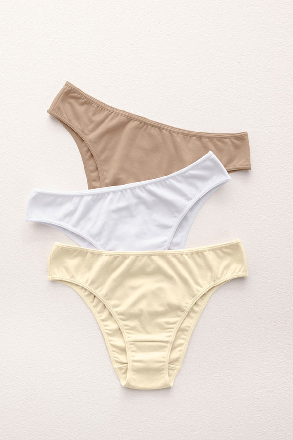 Leonisa 3-pack Cotton Blend Bikini Panties