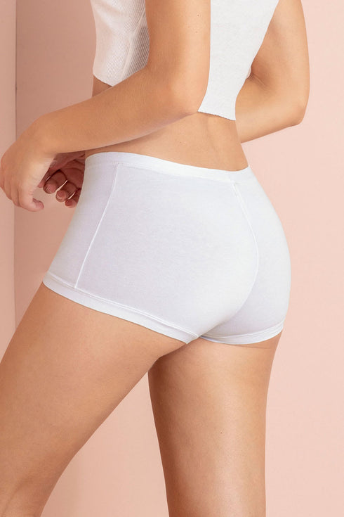 Leonisa Simply Comfortable 3-pack Stretch Cotton Boyshort Panties