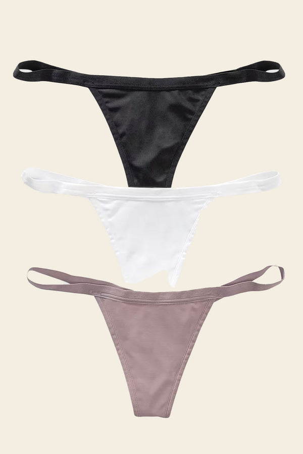 Leonisa 3-pack Invisible G-string Thong Panties