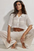 Gottex Beach Life Anna Two Crochet Collared Beach Top