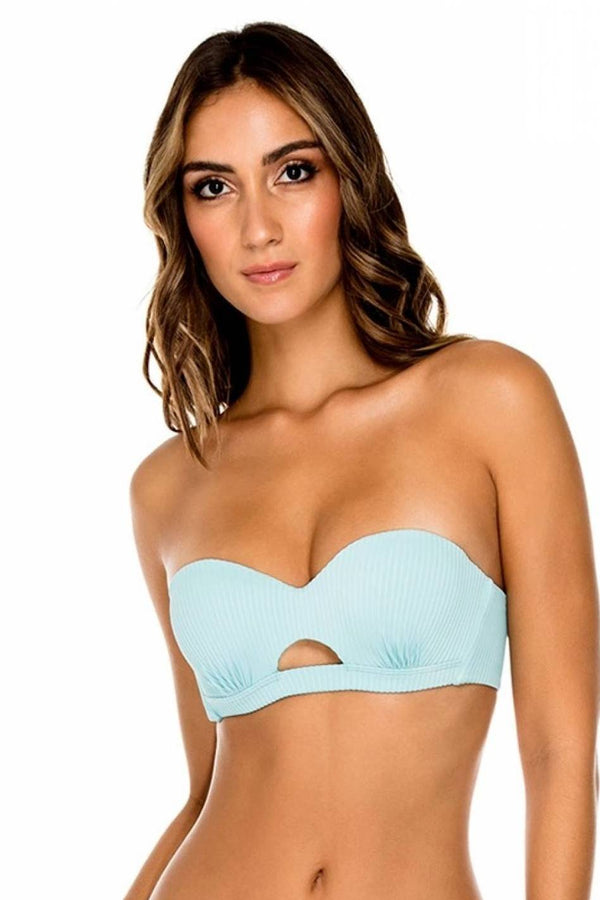 Luli Fama Orillas Del Mar Underwire Bandeau Top