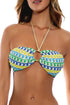 Luli Fama Island Blues Ring Bandeau Top