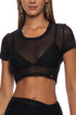Luli Fama Sheer Intentions Crop Top