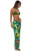 Luli Fama Peacock Affair Elastic Waistband Pant