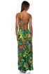 Luli Fama Peacock Affair Bandeau Dress