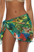 Luli Fama Peacock Affair Sarong Mini Skirt