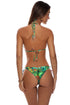 Luli Fama Peacock Affair Seamless Ruched Back Brazilian Tie Side Bottom