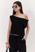 Gottex Beach Life Solena Crêpe One Shoulder Beach Top