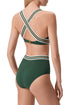 Lise Charmel 35b Energie Nautique N/w Crossed Back Triangle