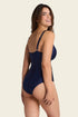Leonisa One Piece Swimsuit With Criss Cross Neckline And Tulle