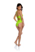 Luli Fama Amazonia Drawstring Halter Cut Out One Piece
