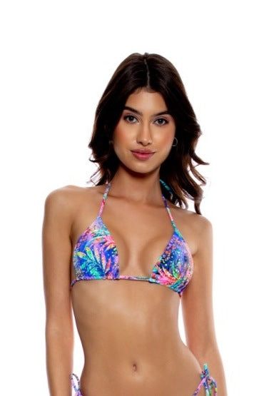 Luli Fama Jungle Fever Crystallized Seamless Triangle Top