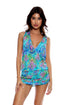 Luli Fama Ocean Breeze T Back Mini Dress