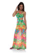Luli Fama Palm Breeze Cut Out Long Dress