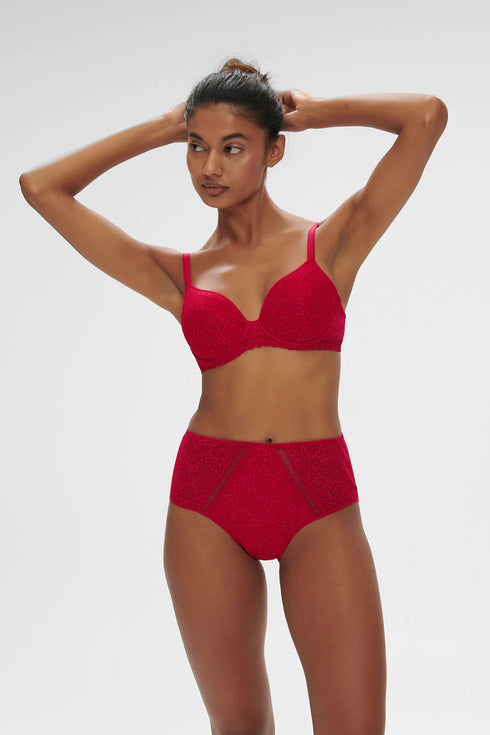 Simone Perele 12S Comete Spacer Plunge Bra Moulded In Lace