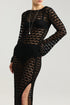 Gottex Beach Life Rama Open Back Crochet Maxi Dress