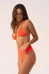 PQ Swim Mango Tango Ruched High Waist Bottom