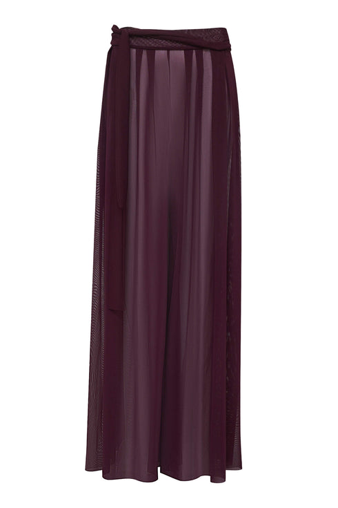 Shan Mia Mesh pants with a tie-knot detail
