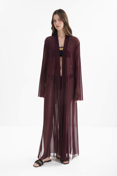 Shan Mia Long mesh kimono