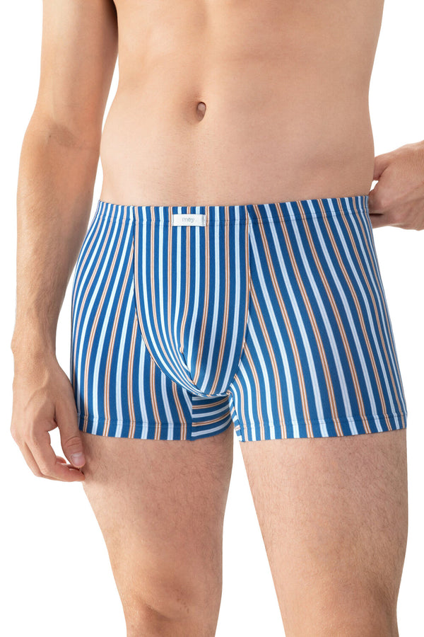Mey Serie Bold Blue Stripes Shorty