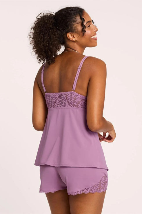 Montelle Berry Garden Bust Support Cami Short Set